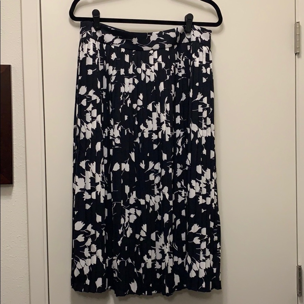 NWT J Crew pleated midi skirt